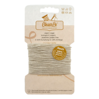 10 m Bio Gummischnur - 1,4 mm - ecru